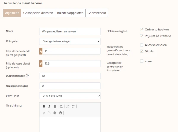 Rooster & openingstijden