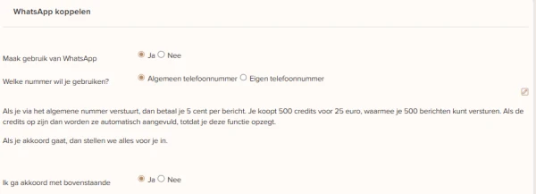 Bevestigings- en herinneringsmails versturen